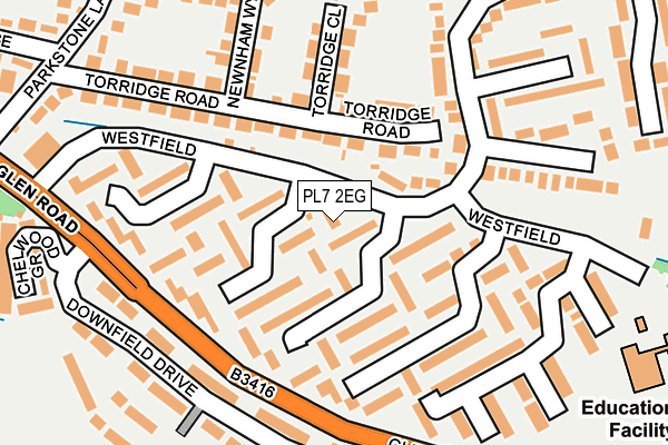 PL7 2EG map - OS OpenMap – Local (Ordnance Survey)