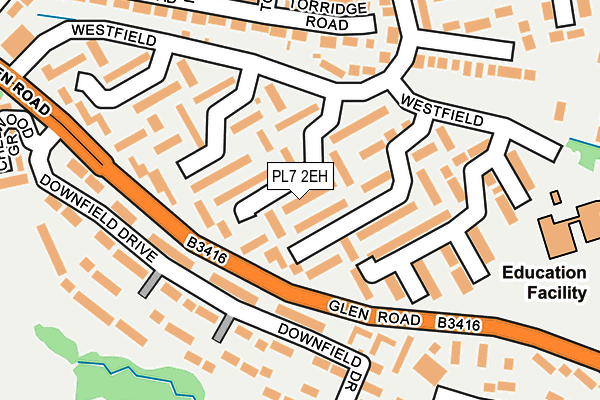 PL7 2EH map - OS OpenMap – Local (Ordnance Survey)