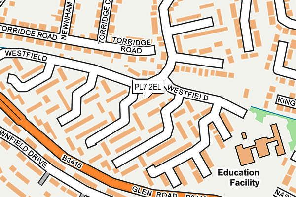 PL7 2EL map - OS OpenMap – Local (Ordnance Survey)