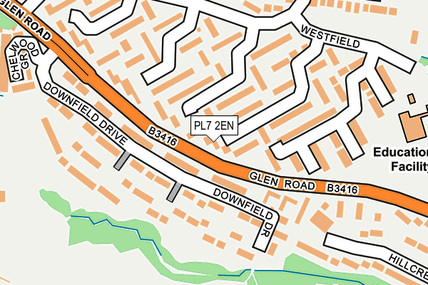 PL7 2EN map - OS OpenMap – Local (Ordnance Survey)