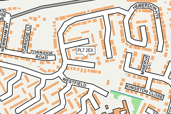 PL7 2EX map - OS OpenMap – Local (Ordnance Survey)