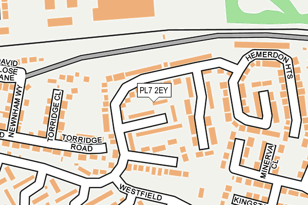 PL7 2EY map - OS OpenMap – Local (Ordnance Survey)