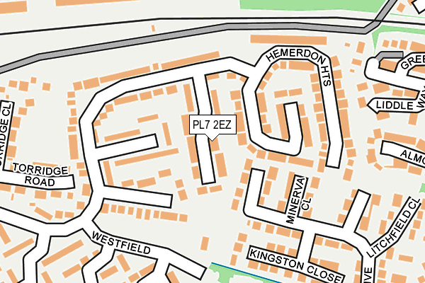 PL7 2EZ map - OS OpenMap – Local (Ordnance Survey)