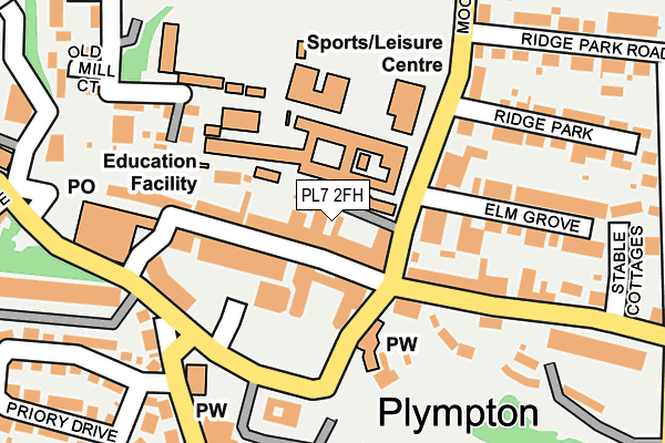 PL7 2FH map - OS OpenMap – Local (Ordnance Survey)