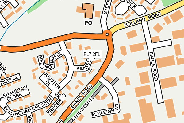 PL7 2FL map - OS OpenMap – Local (Ordnance Survey)