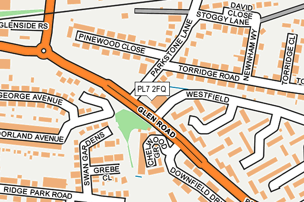 PL7 2FQ map - OS OpenMap – Local (Ordnance Survey)