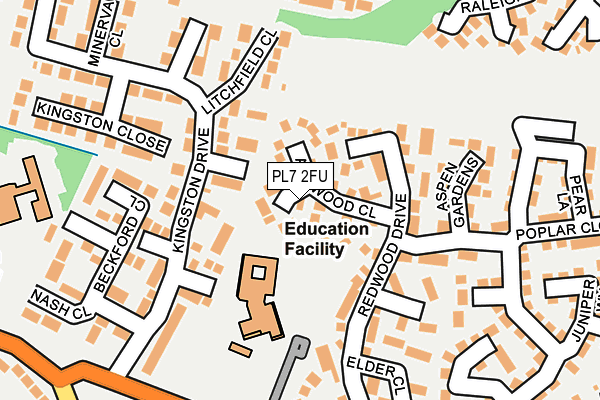 PL7 2FU map - OS OpenMap – Local (Ordnance Survey)