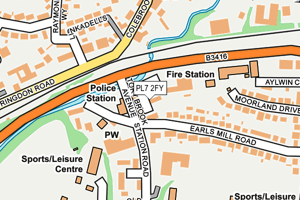 PL7 2FY map - OS OpenMap – Local (Ordnance Survey)