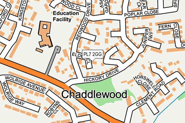 PL7 2GG map - OS OpenMap – Local (Ordnance Survey)