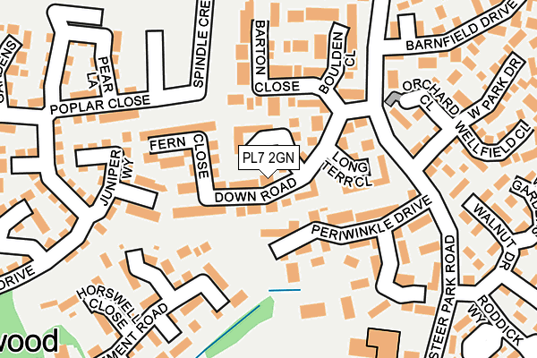 PL7 2GN map - OS OpenMap – Local (Ordnance Survey)