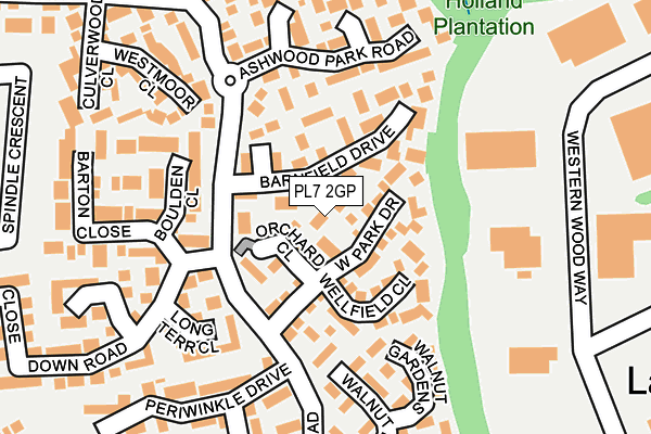 PL7 2GP map - OS OpenMap – Local (Ordnance Survey)