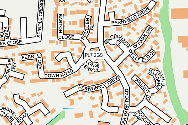 PL7 2GS map - OS OpenMap – Local (Ordnance Survey)