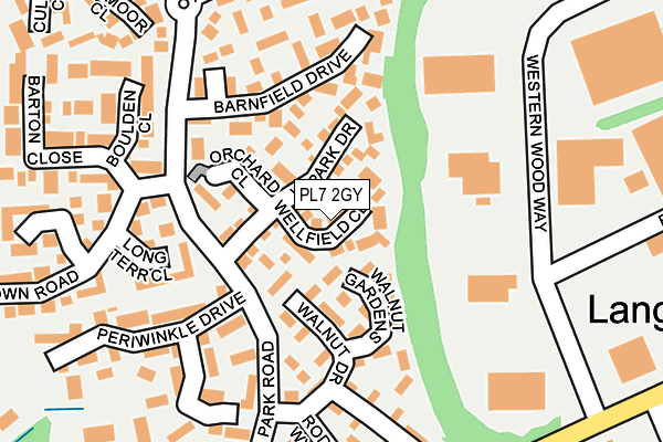 PL7 2GY map - OS OpenMap – Local (Ordnance Survey)