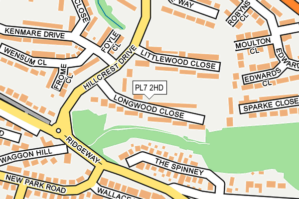 PL7 2HD map - OS OpenMap – Local (Ordnance Survey)
