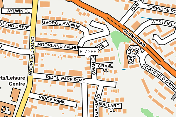 PL7 2HF map - OS OpenMap – Local (Ordnance Survey)
