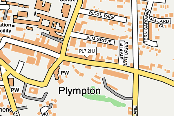 PL7 2HJ map - OS OpenMap – Local (Ordnance Survey)