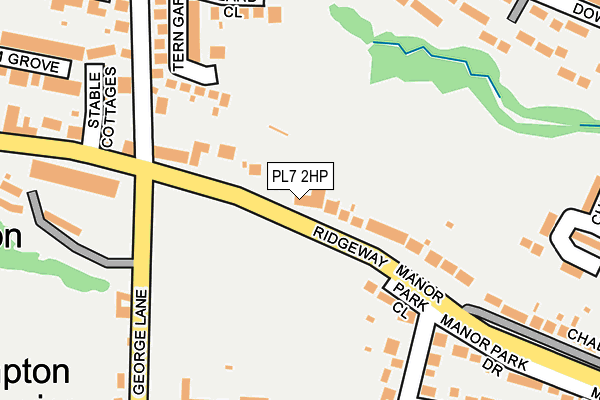 PL7 2HP map - OS OpenMap – Local (Ordnance Survey)