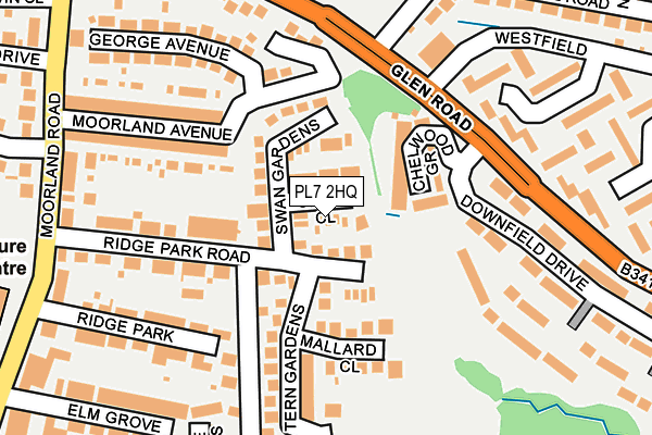 PL7 2HQ map - OS OpenMap – Local (Ordnance Survey)