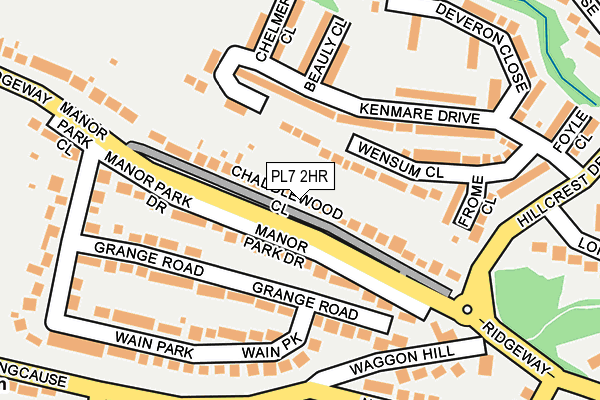 PL7 2HR map - OS OpenMap – Local (Ordnance Survey)