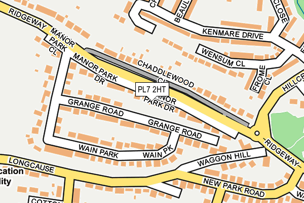 PL7 2HT map - OS OpenMap – Local (Ordnance Survey)