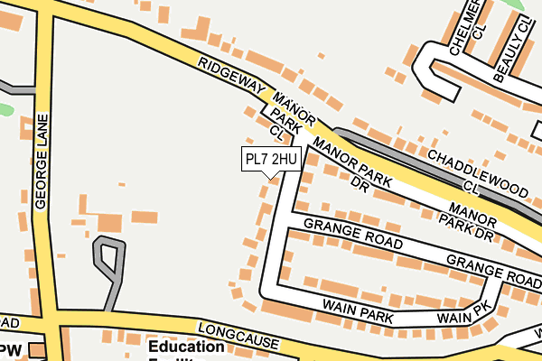 PL7 2HU map - OS OpenMap – Local (Ordnance Survey)