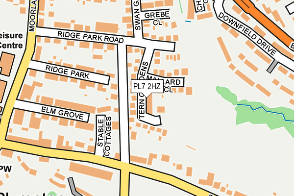 PL7 2HZ map - OS OpenMap – Local (Ordnance Survey)