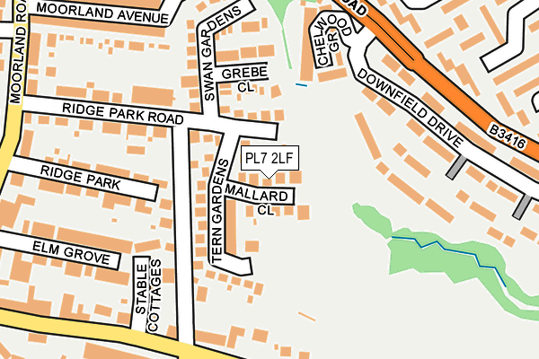 PL7 2LF map - OS OpenMap – Local (Ordnance Survey)