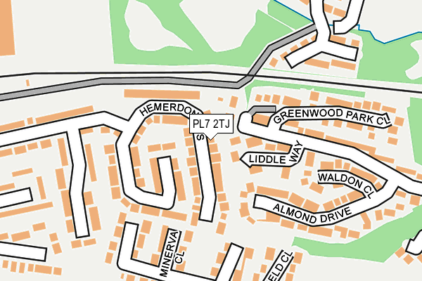 PL7 2TJ map - OS OpenMap – Local (Ordnance Survey)