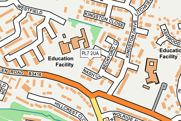 PL7 2UA map - OS OpenMap – Local (Ordnance Survey)