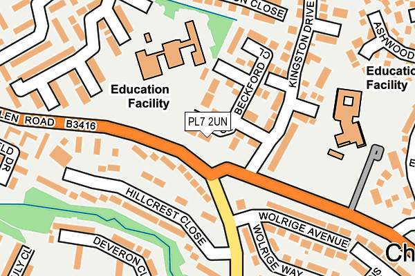 PL7 2UN map - OS OpenMap – Local (Ordnance Survey)