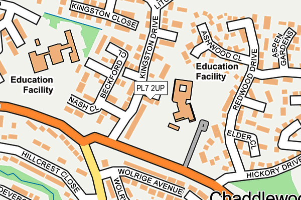 PL7 2UP map - OS OpenMap – Local (Ordnance Survey)