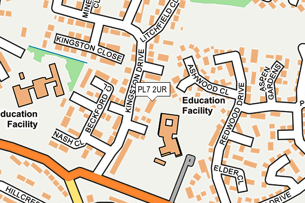 PL7 2UR map - OS OpenMap – Local (Ordnance Survey)