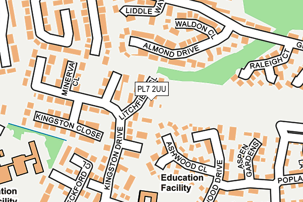 PL7 2UU map - OS OpenMap – Local (Ordnance Survey)