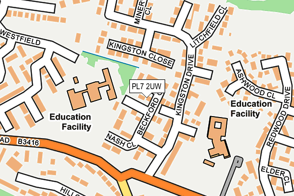 PL7 2UW map - OS OpenMap – Local (Ordnance Survey)