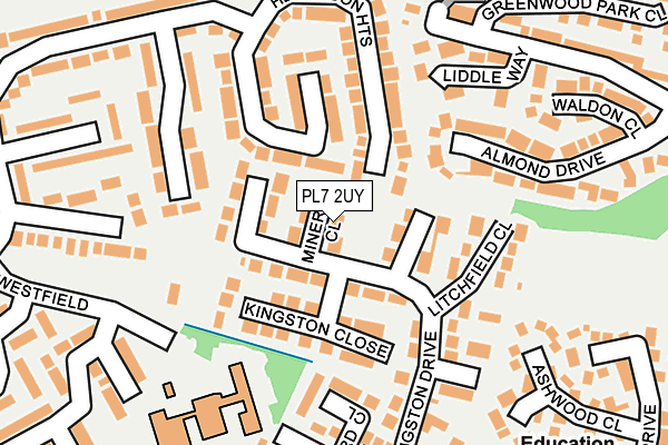 PL7 2UY map - OS OpenMap – Local (Ordnance Survey)