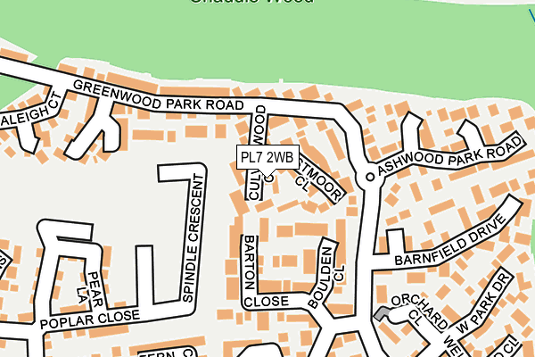 PL7 2WB map - OS OpenMap – Local (Ordnance Survey)