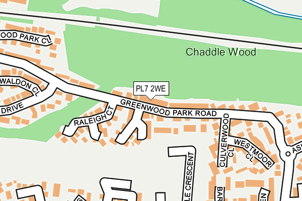 PL7 2WE map - OS OpenMap – Local (Ordnance Survey)