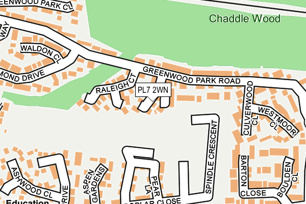 PL7 2WN map - OS OpenMap – Local (Ordnance Survey)