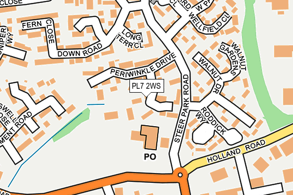 PL7 2WS map - OS OpenMap – Local (Ordnance Survey)