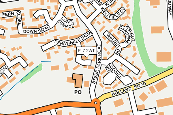 PL7 2WT map - OS OpenMap – Local (Ordnance Survey)