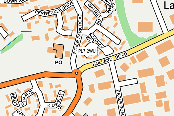 PL7 2WU map - OS OpenMap – Local (Ordnance Survey)