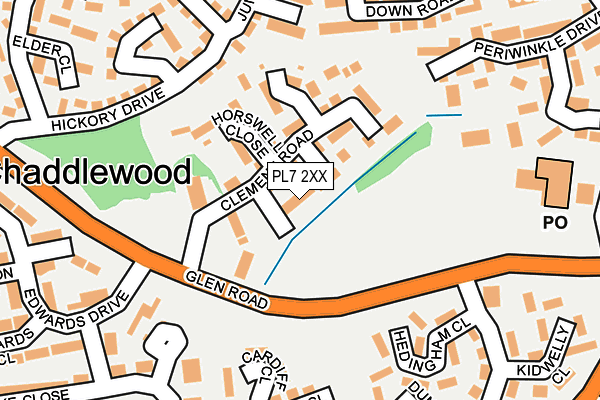 PL7 2XX map - OS OpenMap – Local (Ordnance Survey)