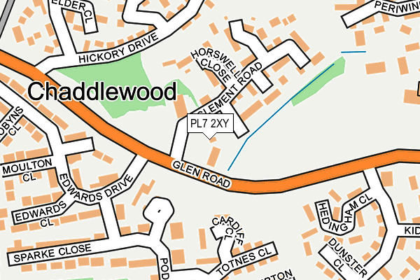 PL7 2XY map - OS OpenMap – Local (Ordnance Survey)