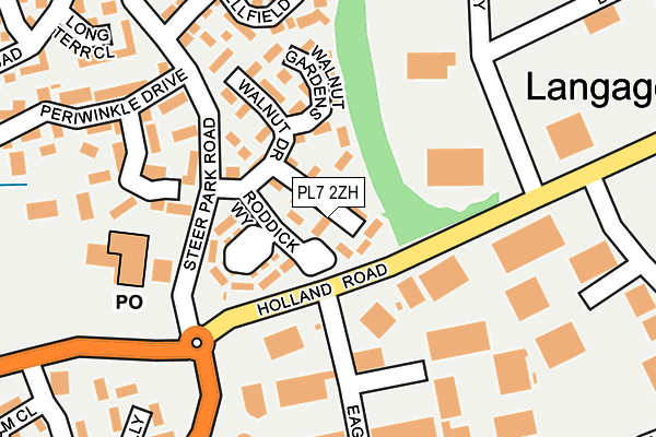 PL7 2ZH map - OS OpenMap – Local (Ordnance Survey)