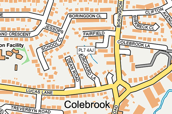 PL7 4AJ map - OS OpenMap – Local (Ordnance Survey)