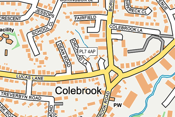 PL7 4AP map - OS OpenMap – Local (Ordnance Survey)