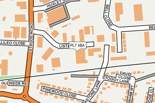 PL7 4BA map - OS OpenMap – Local (Ordnance Survey)