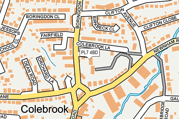 PL7 4BD map - OS OpenMap – Local (Ordnance Survey)