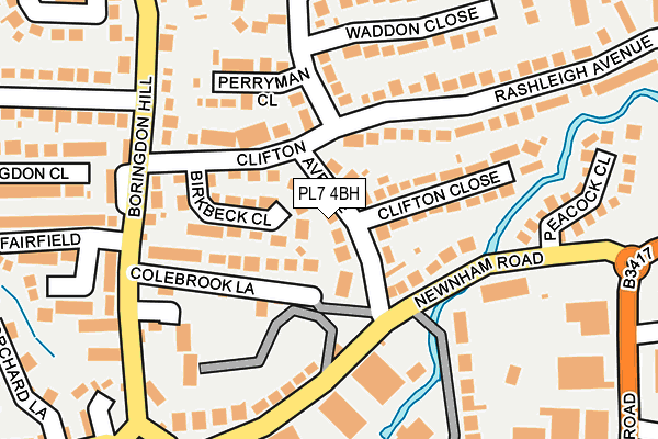 PL7 4BH map - OS OpenMap – Local (Ordnance Survey)