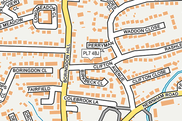 PL7 4BJ map - OS OpenMap – Local (Ordnance Survey)